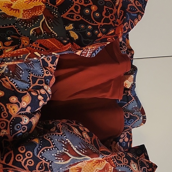 Anthropologie Floral Pull-On Skirt - Picture 3 of 5